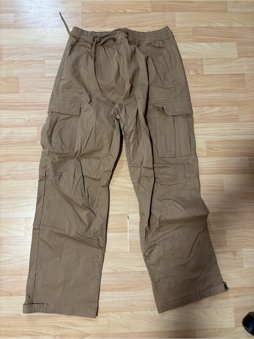 Pacsun Women’s Baggy Cargo Pants in Brown - Drawstring Waist